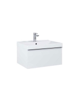 Arezzo design Monterey 60 alsószekrény szifonkivágással, 1 fiókkal, magasfényű fehér AR-167075