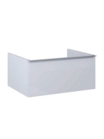 Arezzo design Monterey alsószekrény 1 fiókkal 60x45 cm, szifonkivágás nélkül, magasfényű fehér AR-167087