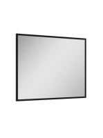 Arezzo design fordítható tükör keretben 100x80 cm, fekete AR-167583