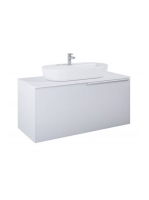 Arezzo design Malibu matt fehér alsószekrény 1+1 fiók, 120 cm AR-168382