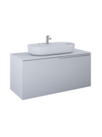 Arezzo design Malibu matt szürke alsószekrény 1+1 fiók, 120 cm AR-168385