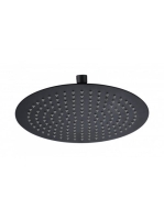 Arezzo design Slim Round kerek esőztető, matt fekete AR-3002MB