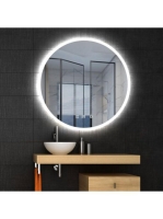 Arezzo design LED okos tükör 100 cm beépített órával és hőmérővel, párátlanító funkcióval AR-3054