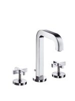 Axor Citterio 3-lyukú mosdócsaptelep automata lefolyó-garnit