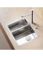 BLANCO Claron 340/180-IF Infino jobbos selyemfényű rozsdamen