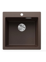 Blanco Pleon 5 egymedencés gránit mosogató 51,5x51 cm, kávé