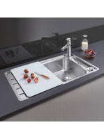 BLANCO Axis III 45 S-IF rozsdamentes selyemfényű acél mosoga