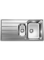 Blanco Lemis 6S-IF rozsdamentes acél mosogató két furattal 5