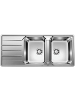 Blanco Lemis 8 S-IF rozsdamentes acél mosogató két furattal