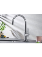 BLANCO Candor egykaros konyhai csaptelep, fényes rozsdamente