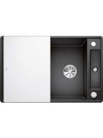 BLANCO Axia III 45 S-F Silgránit mosogató excenterrel, üveg