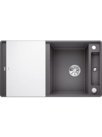 BLANCO Axia III 5 S-F Silgránit mosogató excenterrel, üveg v