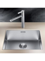 BLANCO Claron 500-U DX Durinox matt rozsdamentes acél mosoga