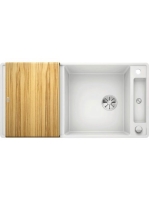 BLANCO Axia III XL 6 S-F Silgránit mosogató excenterrel, fa