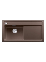 Blanco Zenar XL 6 S kávé mosogató baloldali főmedencével fa