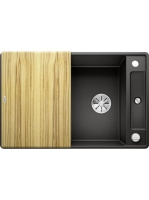 BLANCO Axia III 45 S-F Silgránit mosogató excenterrel, fa vá