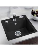 BLANCO Dalago 45-F Silgránit mosogató távműködtetővel, feket