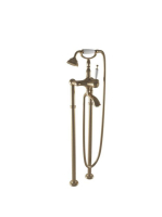 Bugnatese Oxford szabadonálló kádcsaptelep zuhanyszettel, bronz 6302PBR