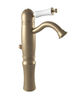 Bugnatese Oxford magasított mosdócsaptelep automata leeresztővel, matt bronz 6327BO