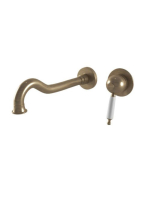 Bugnatese Oxford falsík alatti 2-lyukas mosdócsaptelep click-clack leeresztővel, 23 cm-es kifolyóval, bronz 6346SCBR