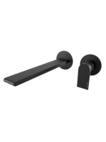 Bugnatese Simple falsík alatti mosdócsaptelep 21 cm-es kifolyóval, click-clack leeresztővel, matt fekete 6646SCNE