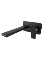 Bugnatese Simple falsík alatti mosdócsaptelep 21 cm-es kifolyóval, matt fekete 6647NE
