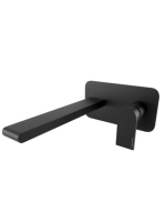 Bugnatese Simple falsík alatti mosdócsaptelep 21 cm-es kifolyóval, click-clack leeresztővel, matt fekete 6647SCNE
