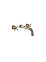 Bugnatese Rodos 3-lyukas fali mosdócsaptelep click-clack leeresztővel, 19 cm-es kifolyóval, bronz 7365SCBR