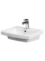 Cersanit Easy 50 kerámia mosdó túlfolyóval, CleanPro bevonat