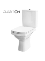 Cersanit Easy perem nélküli kompakt WC, CleanPro bevonattal,