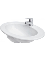 Cersanit Gamma Beépíthető kerámia mosdó 63x47 túlfolyó nélkü