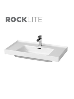 Cersanit Crea 80 Rocklite beépíthető kerámia mosdó K114017 -