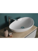 Cersanit Moduo 40cm ovális alakú pultra tehető mosdó K116-05