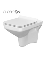 Cersanit Como Cleanon perem nélküli fali WC csésze ülőke nél