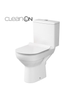 Cersanit City CleanOn Kompakt WC csésze szett, vízszintes ki