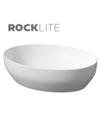 Cersanit Larga ROCKLITE kerámia mosdótál 50,5x38,5 cm, túlfo