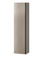 Cersanit Virgo szürkés tölgy magas szekrény 160x40, fekete f