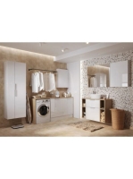 Cersanit City ajtó nélküli szekrény mosógéphez 67,5 cm, tölg