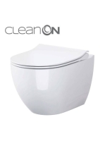 Cersanit Zen perem nélküli fali WC csésze mélyöblítéssel és