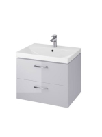 Cersanit Lara 60 alsószekrény City kerámia mosdóval, szürke