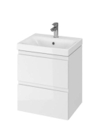 Cersanit Moduo 50 alsószekrény kerámia mosdóval, fényes fehé