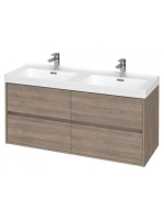 Cersanit Crea 120 alsószekrény kerámia mosdóval, tölgy S8013