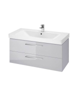Cersanit Lara 100 szürke alsószekrény Mille kerámia mosdóval