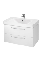Cersanit Lara 80 fehér alsószekrény Mille kerámia mosdóval S