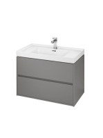 Cersanit Crea alsószekrény 80 cm-es mosdóhoz, matt szürke S9