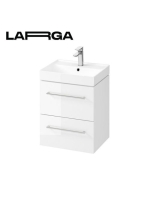 Cersanit Larga 2 fiókos alsószekrény mosdó nélkül 49x57x39cm