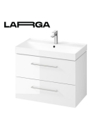 Cersanit Larga alsószekrény mosdó nélkül 79x57x44cm, fehér S