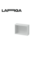 Cersanit Larga kiegészítő szekrény 40x28cm, szürke S932-083