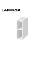 Cersanit Larga kiegészítő szekrény 20x55cm, fehér S932-088 -