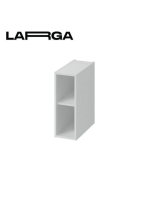 Cersanit Larga kiegészítő szekrény 20x55cm, szürke S932-089